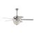 Araceli 52" 3-Light Indoor Chrome Finish Ceiling Fan AY15Y15CR #3