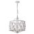 Moonring 18" Farmhouse Style Pendant Chandelier Distressed White PD036-4DW #3