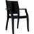 Arthur Glossy Polycarbonate Arm Chair Black ISP053