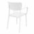 Loft Outdoor Dining Arm Chair White ISP128-WHI #3