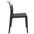 Moon Dining Chair Black with Transparent Clear ISP090-BLA-TCL #3