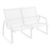 Pacific 4 Piece Patio Lounge Set with Arms White ISP238-WHI-WHI #3