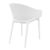 Sky Pro Stacking Outdoor Dining Chair White ISP151-WHI #2