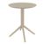 Sky Round Folding Table 24 inch Taupe ISP121