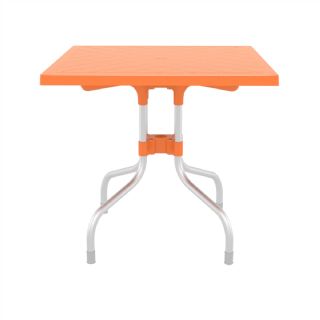 Forza Square Folding Table 31 inch - White ISP770 360° view