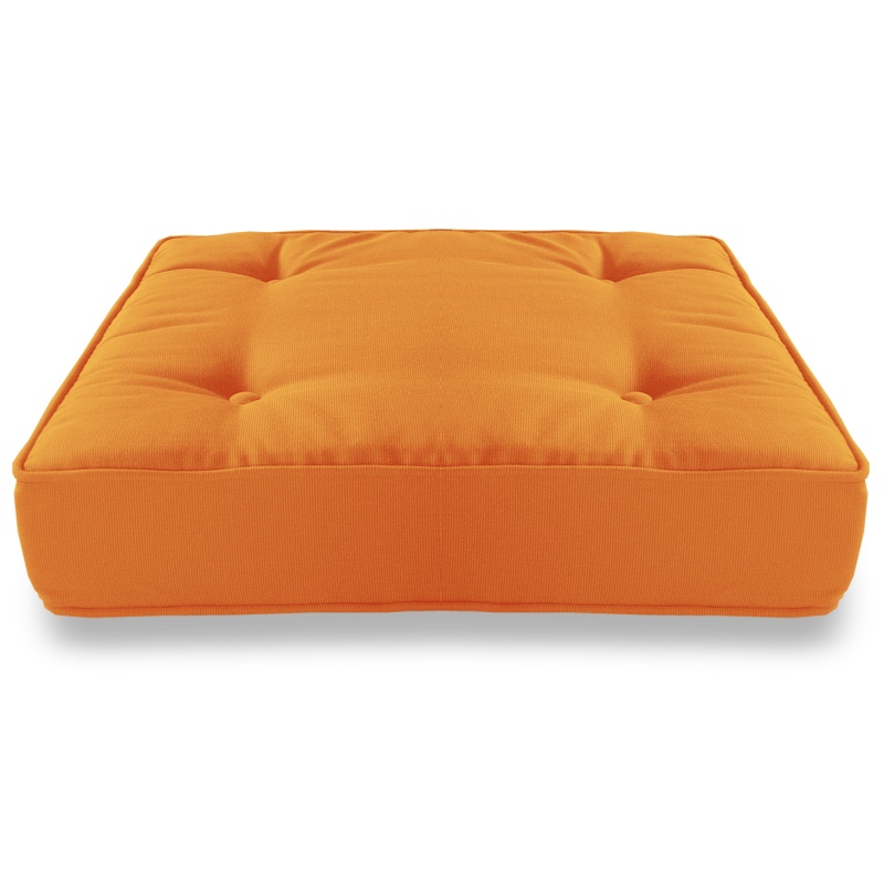Sunbrella&reg; Square Floor Cushion - Tangerine