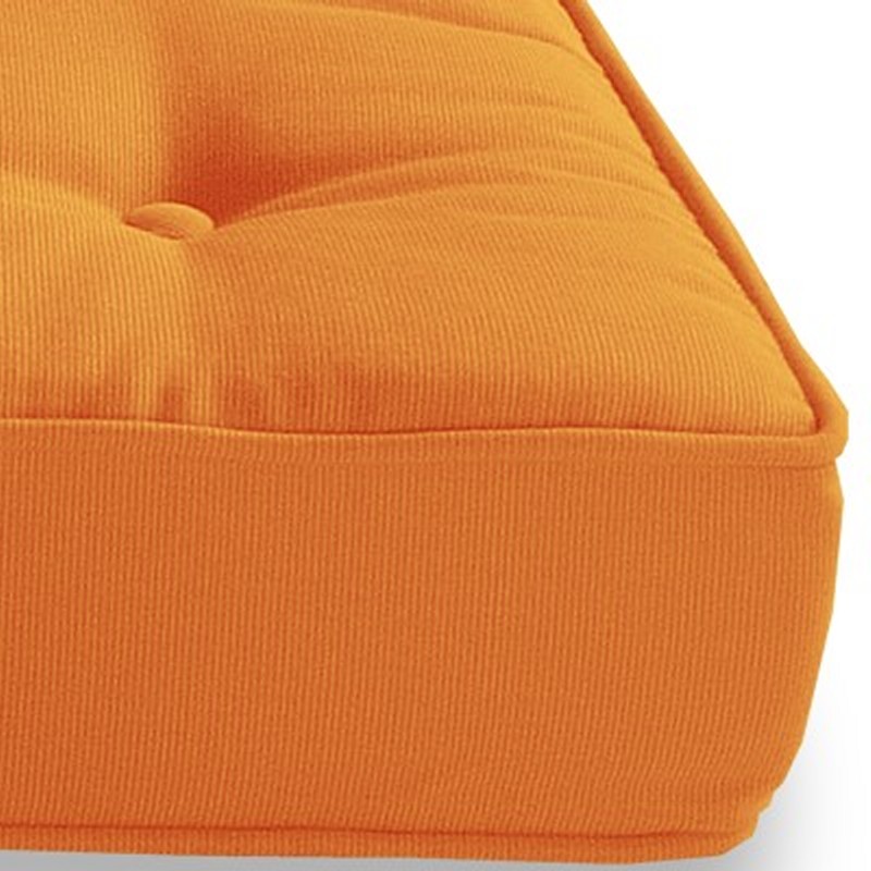 Sunbrella® Square Floor Cushion - Tangerine alternative photo #0