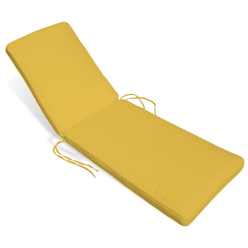 Patio Furniture Cushions: Sunbrella Chaise Cushions: Sunbrella Outdoor Chaise Cushion 24W × 78L × 4H Solid