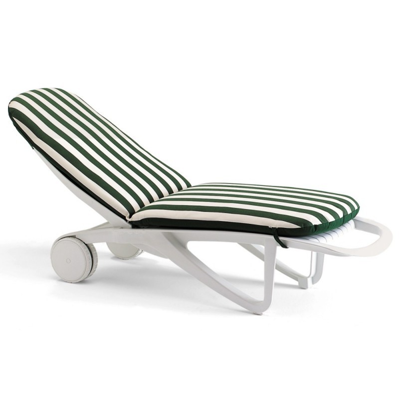 Patio Furniture Cushions: Cushions - Evolutif: Cormoran Chaise Cushion Stripes