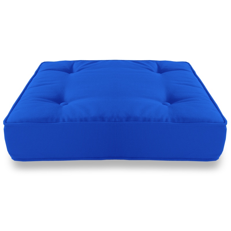Pool & Beach: Poolside Cushions: Sunbrella® Square Floor Cushion - Pacific Blue