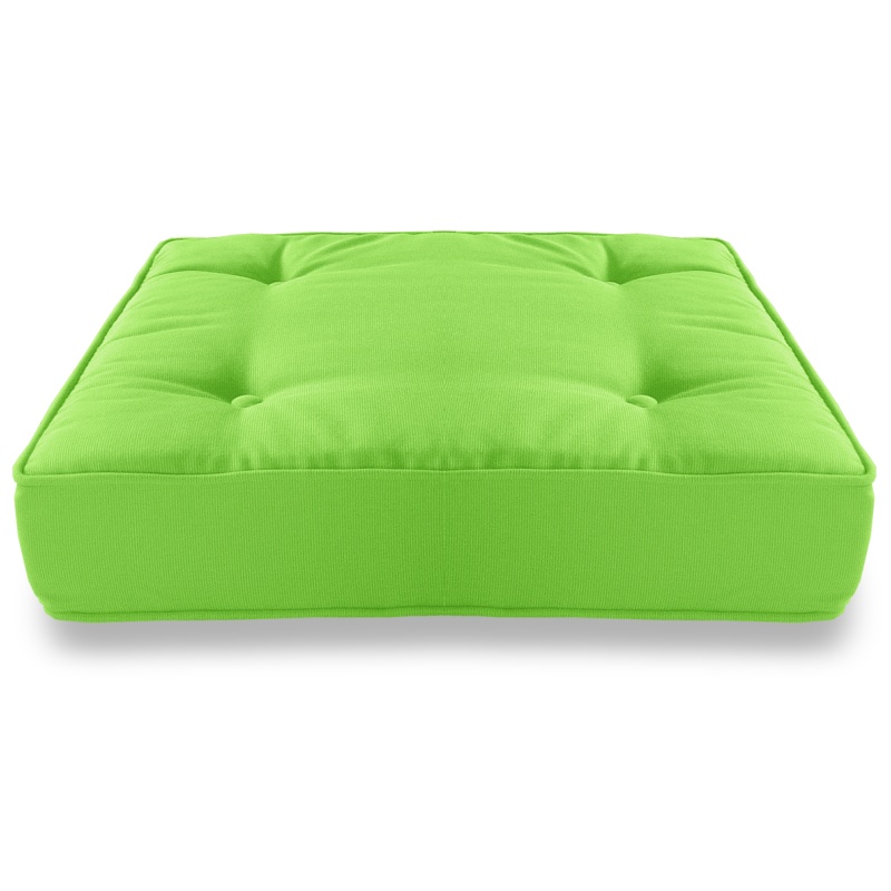 Sunbrella&reg; Square Floor Cushion - Canvas Parrot