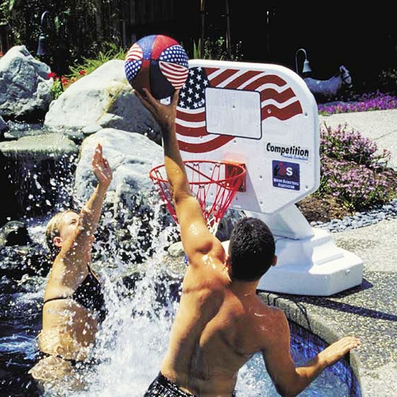 Pool & Beach: Pool Toys & Games: USA Poolside Basketball Game