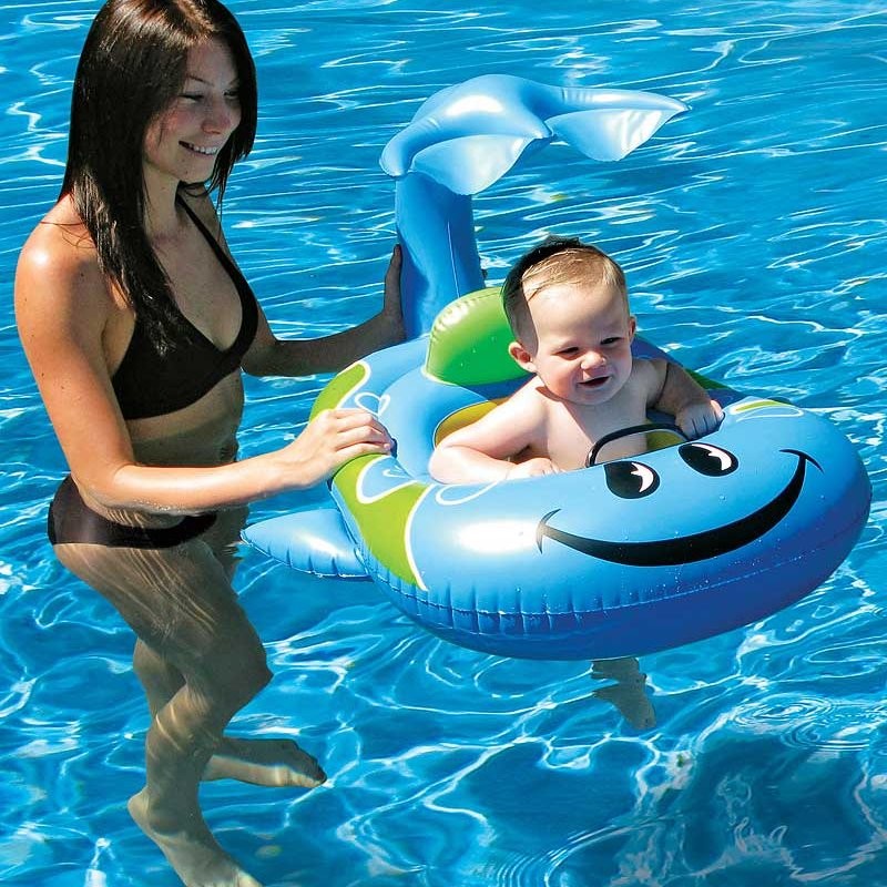 Pool & Beach: Infant Pool Floats: Happy Whale Baby Pool Float