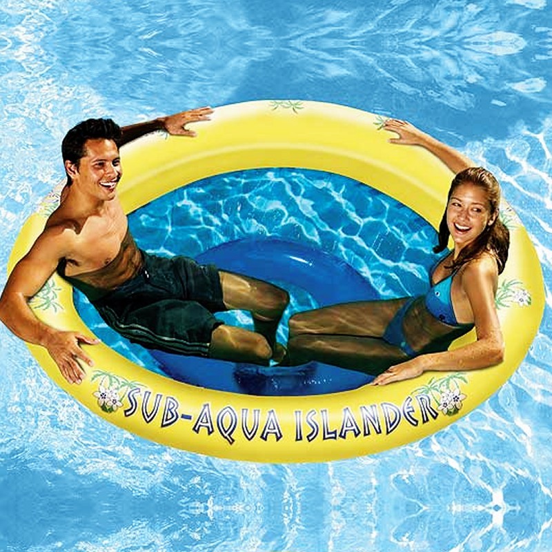 Pool & Beach: Inflatable Pool Fun: Inflatable Floating Island Spa