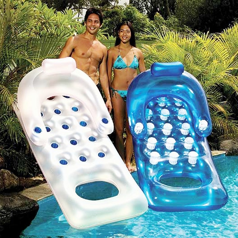 Inflatable French Pearl Pool Lounger : Inflatable Pool Floats