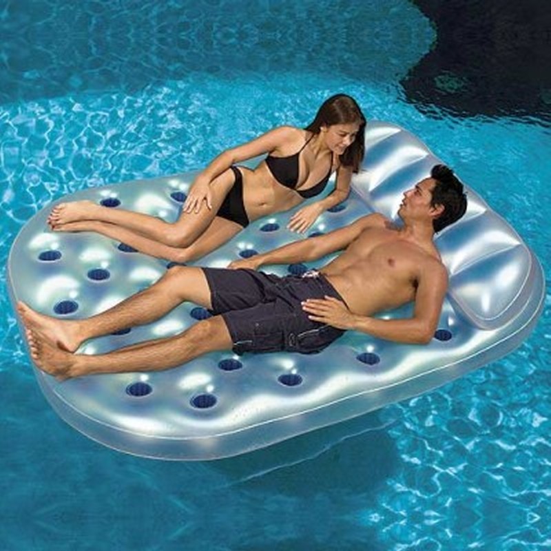 Inflatable Double French Pool Mattress Inflatable Double French Pool Mattress