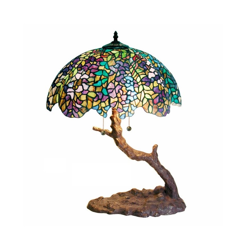 Lighting: Classic Table Lamps: Tiffany-style Tree Lamp