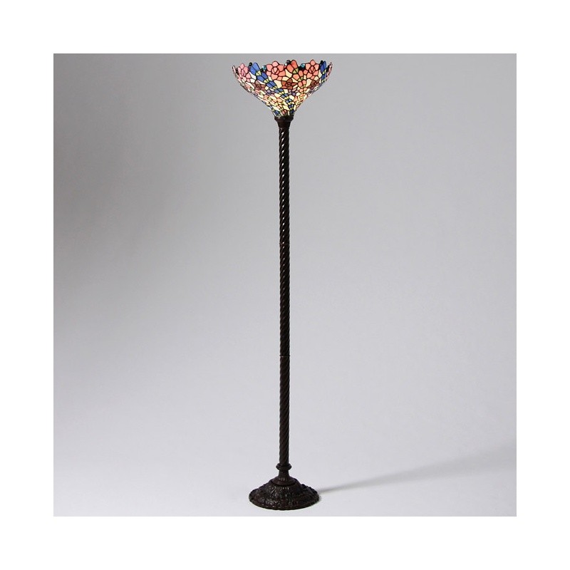Tiffany-style Vine Floral Torchier Lamp : Floor Lamps