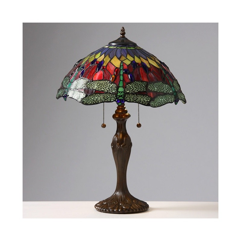 Lighting: Classic Table Lamps: Tiffany Style Dragonfly Table Lamp