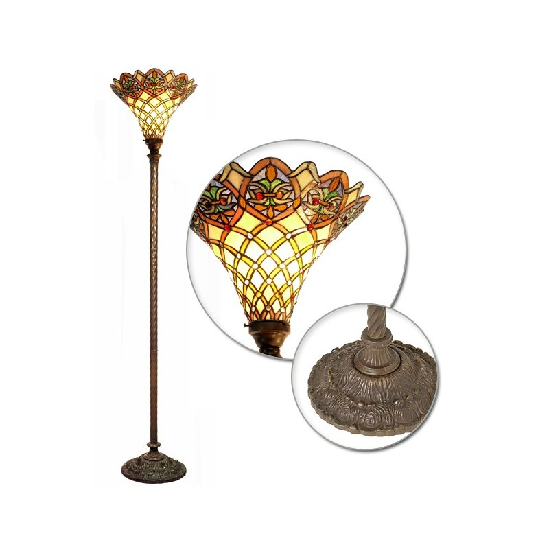 Tiffany-style Arielle Torchiere : Floor Lamps