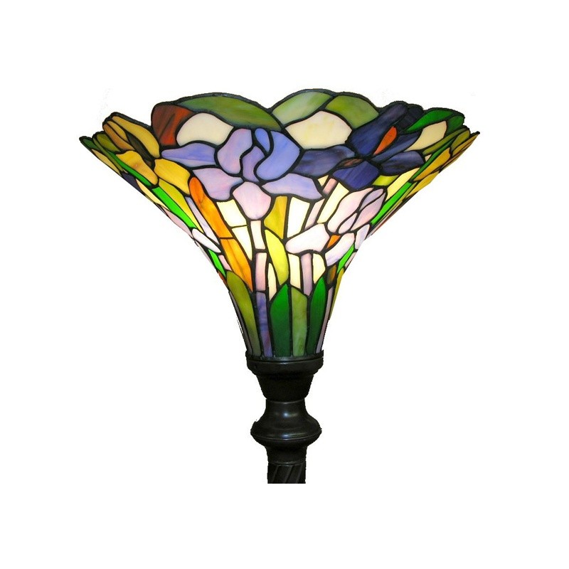 Tiffany Style Iris Torchiere : Floor Lamps