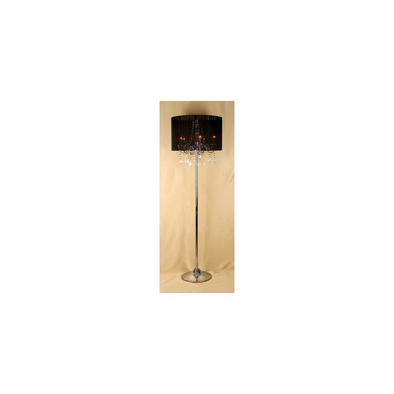 Lighting: Floor Lamps: Thalia Crystal Floor Lamp
