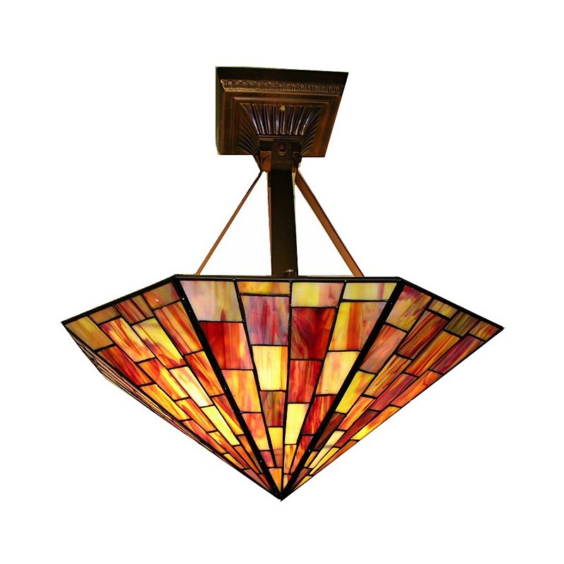 Tiffany Style Red Hanging Lamp : Classic Pendant Lights