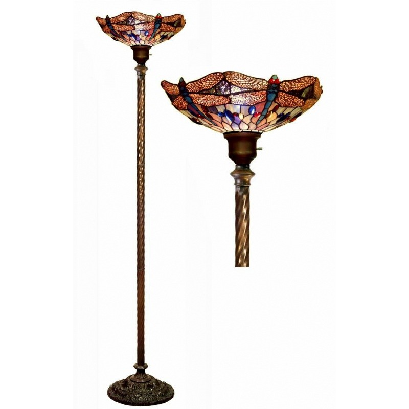Tiffany Style Dragonfly Torchiere : Floor Lamps