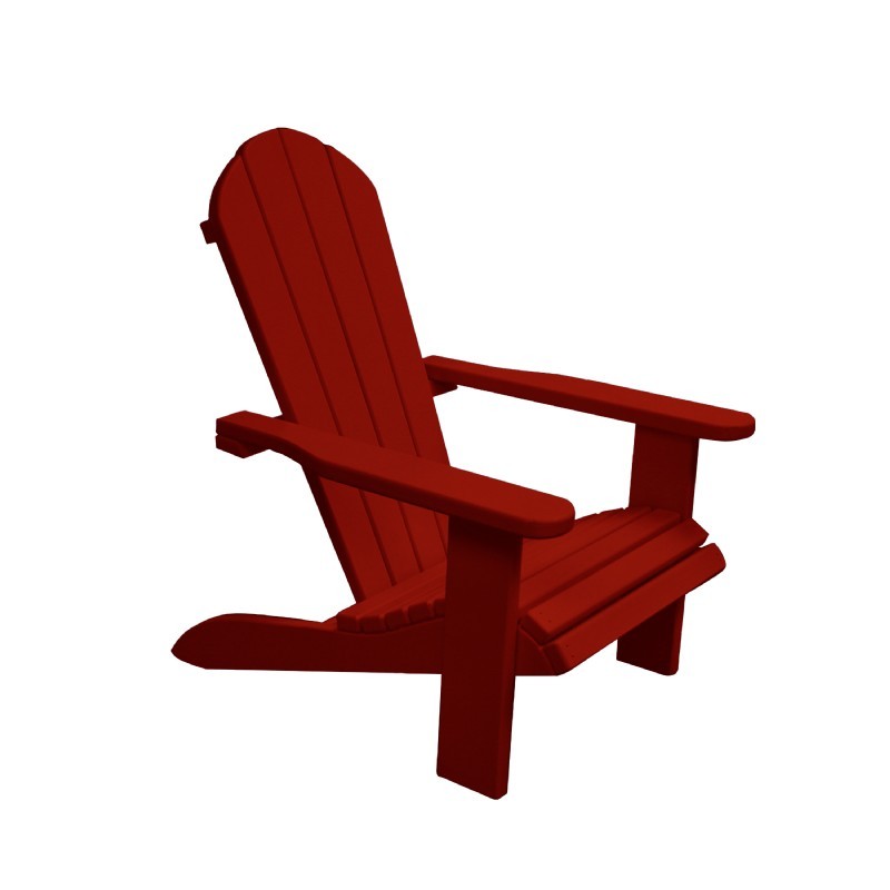 Kids Wooden Outdoor Chair - Bright Red : Adirondack Chairs