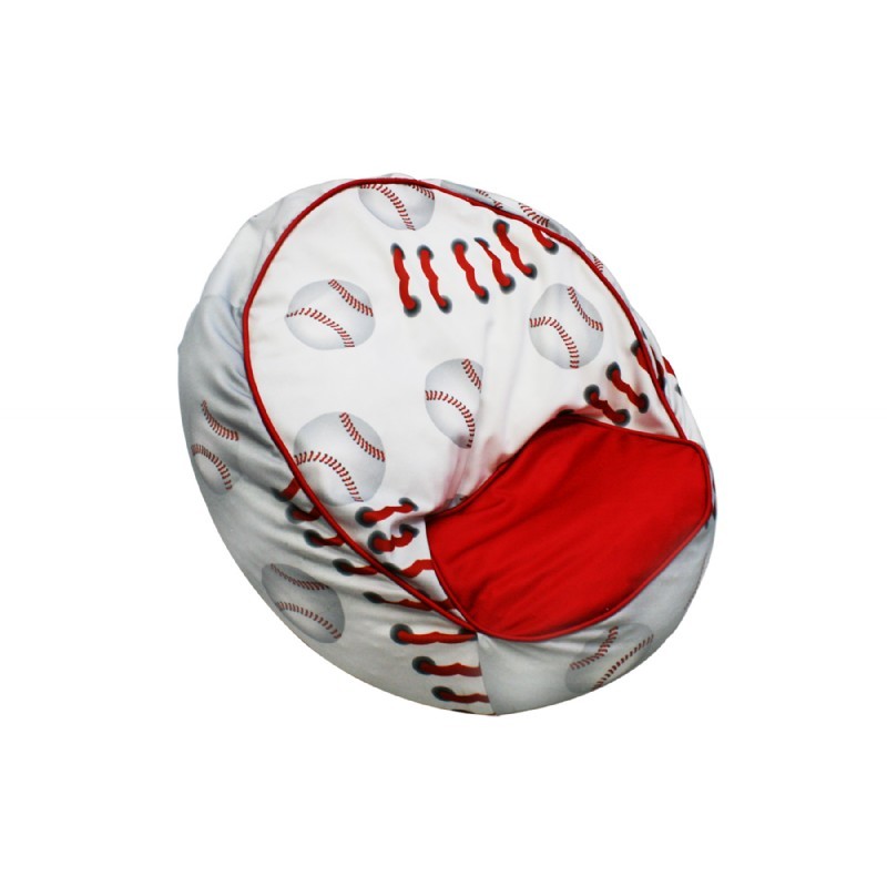 Furniture: Kids Bean Bags: Baseball Bean Chair