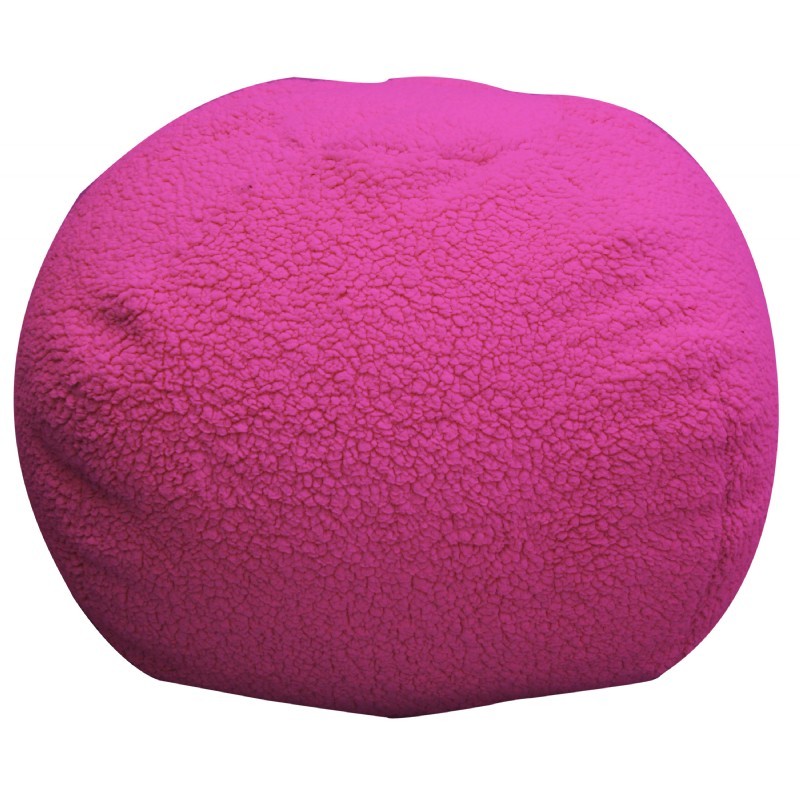 Sherpa Hot Pink Bean Bag : Kids Bean Bags