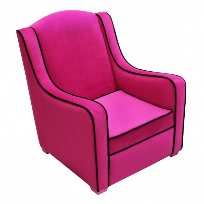 Tween Camille Chair Hot Pink Black 96002 CozyDays