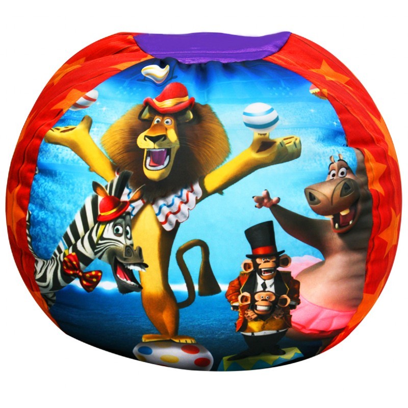 Furniture: Kids Bean Bags: Madagascar 3 Circus Bean Bag