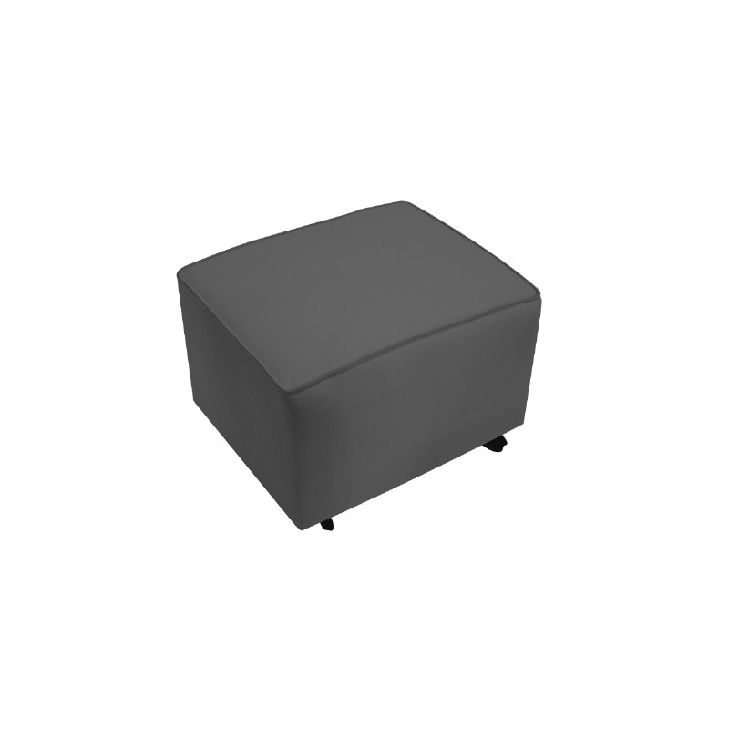Furniture: Ottomans: Charcoal Vida Gliding Ottoman