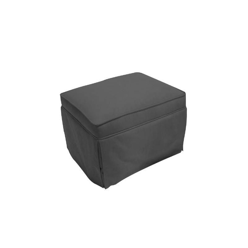 Furniture: Ottomans: Charcoal Taylor Ottoman