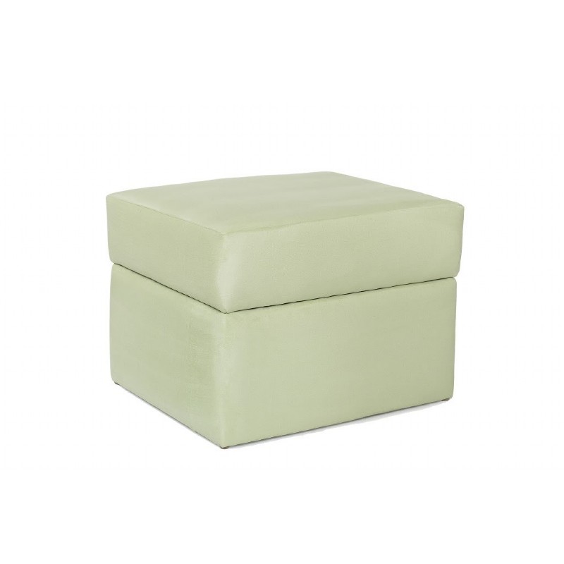 Furniture: Ottomans: Devon Ottoman Lime Micro