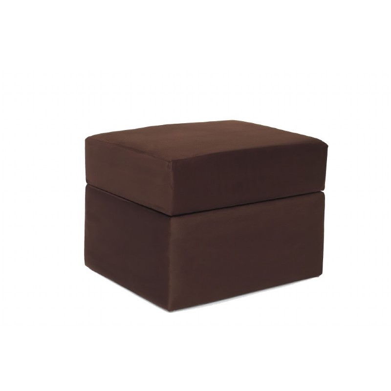 Furniture: Ottomans: Devon Ottoman Chocolate Micro