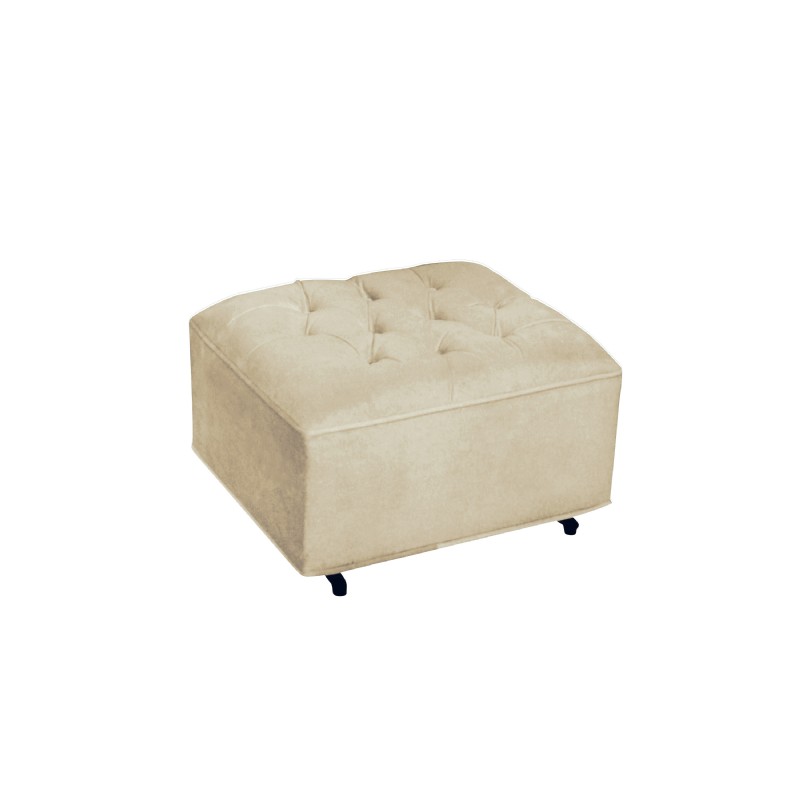 Furniture: Ottomans: Grand Ottoman Buckwheat Bella Velvet