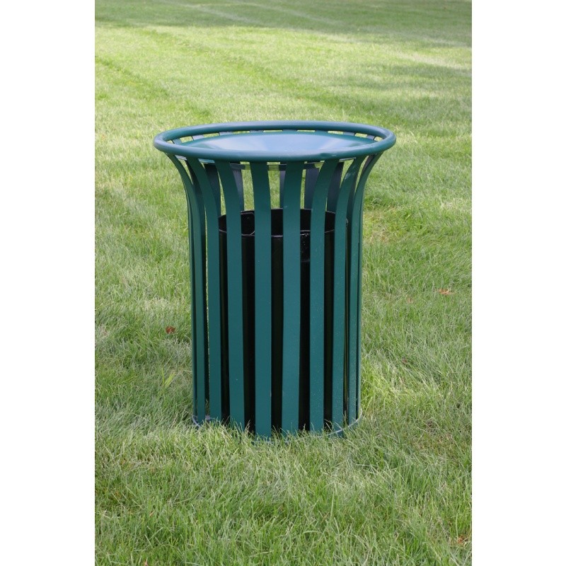 Outdoor Furniture: Stainless Steel: Providence Heavy Gauge Structural Steel Receptacle 20 Gal.
