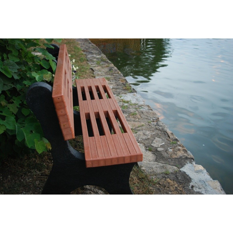 Outdoor Furniture: Plastic: Ariel Recycled Plastic Park Bench 6 Feet