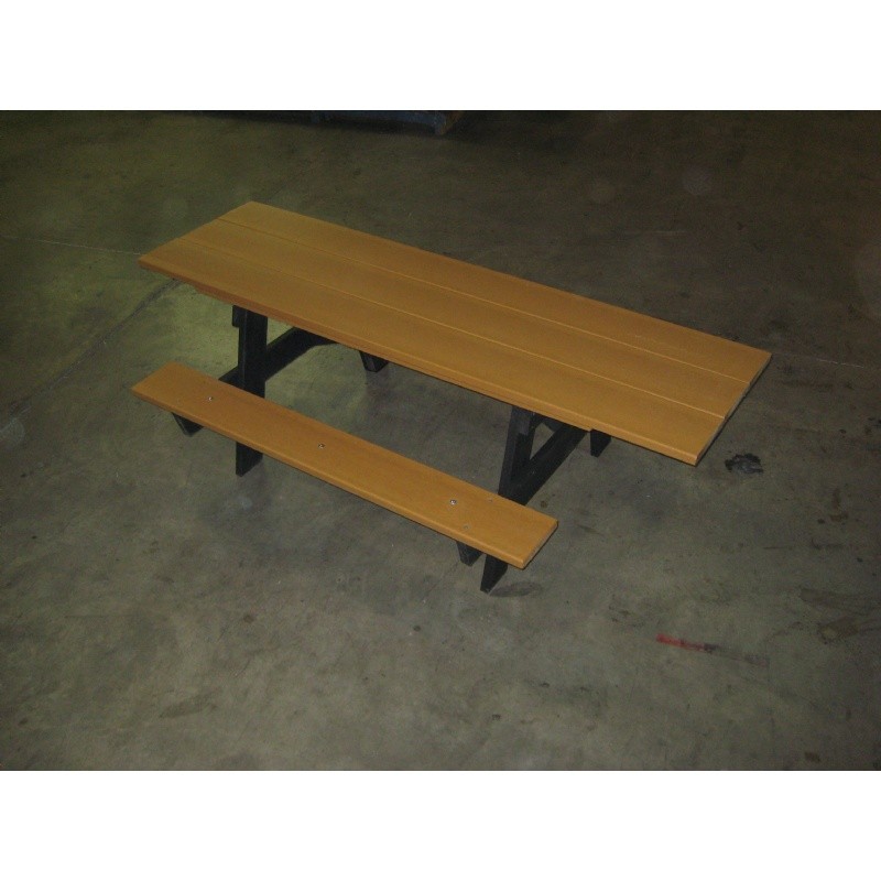 Outdoor Furniture: Plastic: A Frame Resinwood Picnic Bench and Table 6 Feet-ADA
