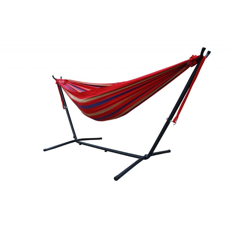 Outdoor Furniture: Hammocks: Brazilian Style Hammock - Single (Regal Red)