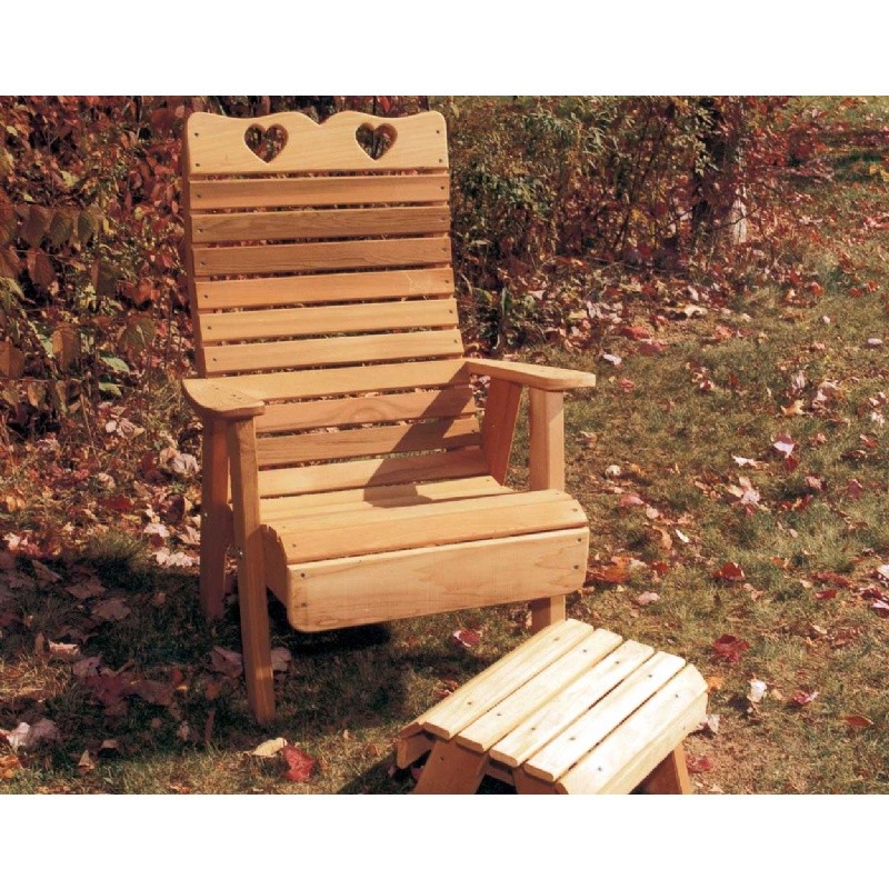 Cedar Royal Country Hearts Patio Chair Natural : Club Chairs