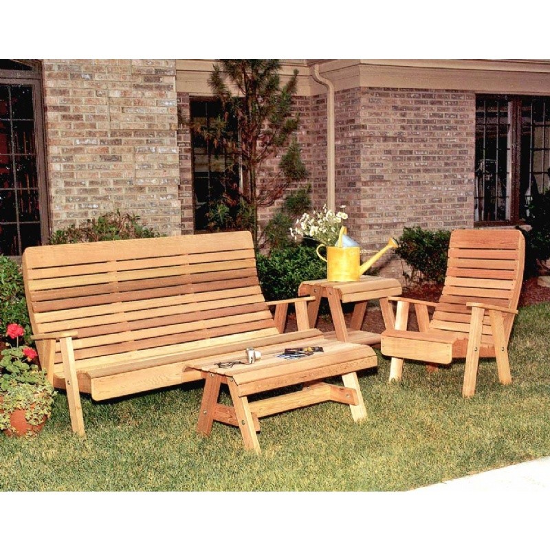 Cedar Twin Ponds Furniture Collection Natural : Outdoor Comfort Sets