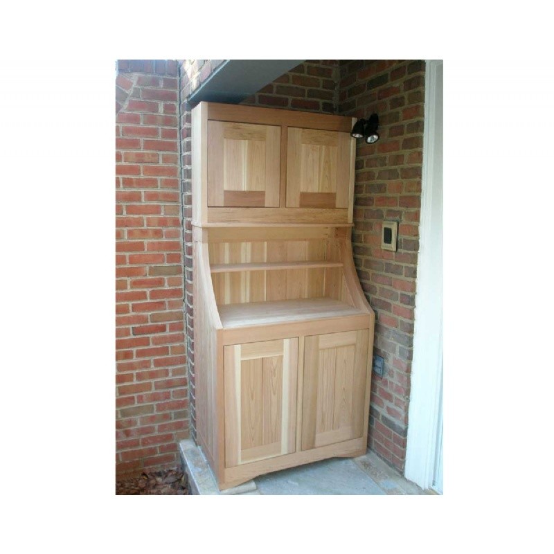 Home & Garden: Storage Cabinets: Cedar Storage Hutch Natural