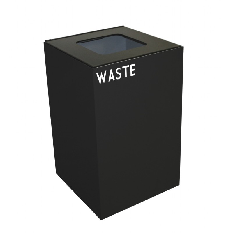 Witt Indoor Recycling Container 24 Gal. Charcoal Steel for Waste W