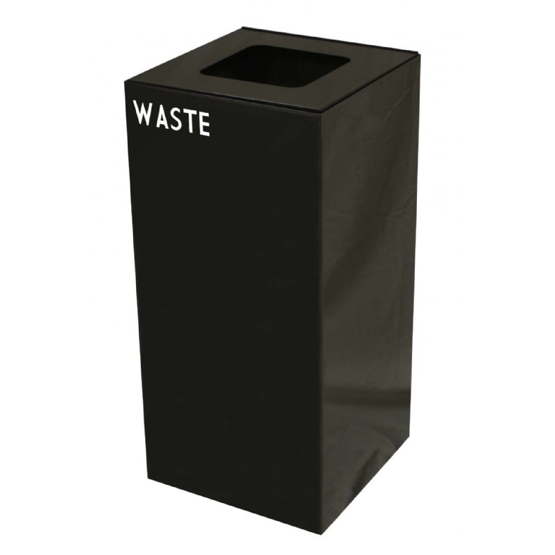 Witt Indoor Recycling Container 32 Gal. Charcoal Steel for Waste