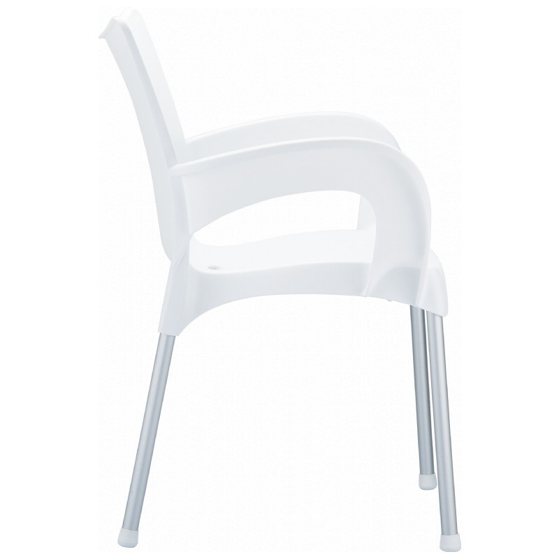 RJ Resin Outdoor Arm Chair White alternative photo #5