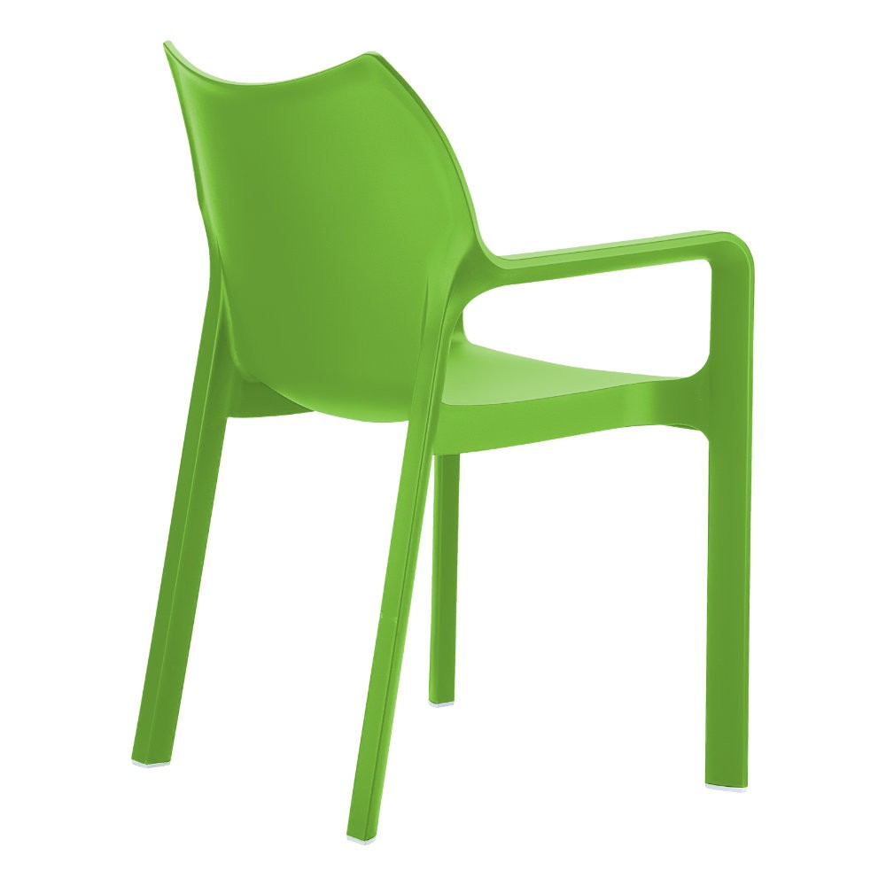 Diva Resin Outdoor Dining Arm Chair Tropical Green alternative photo
