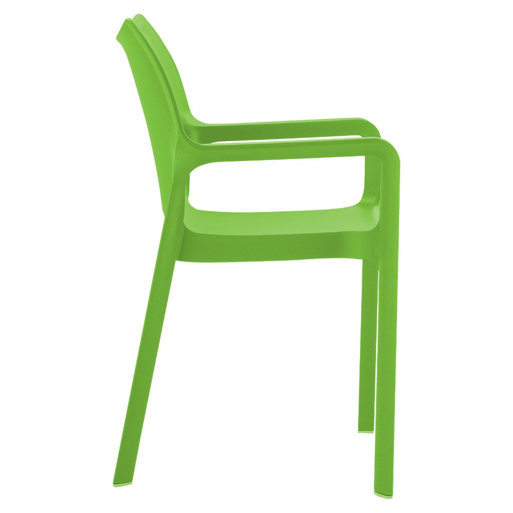 Diva Resin Outdoor Dining Arm Chair Tropical Green alternative photo
